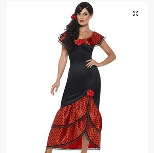 Smiffy's Flamenco Senorita Costume Small, Missing Head Piece